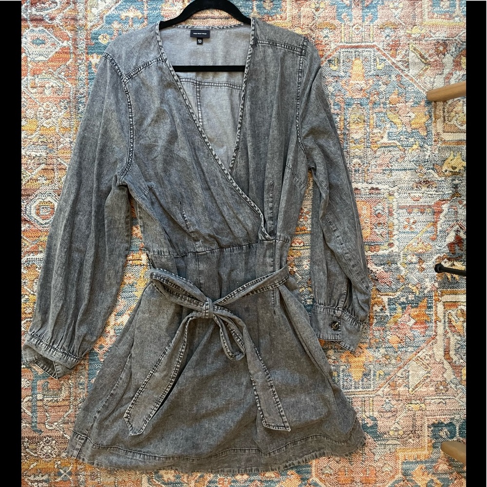 Wrap dress denim